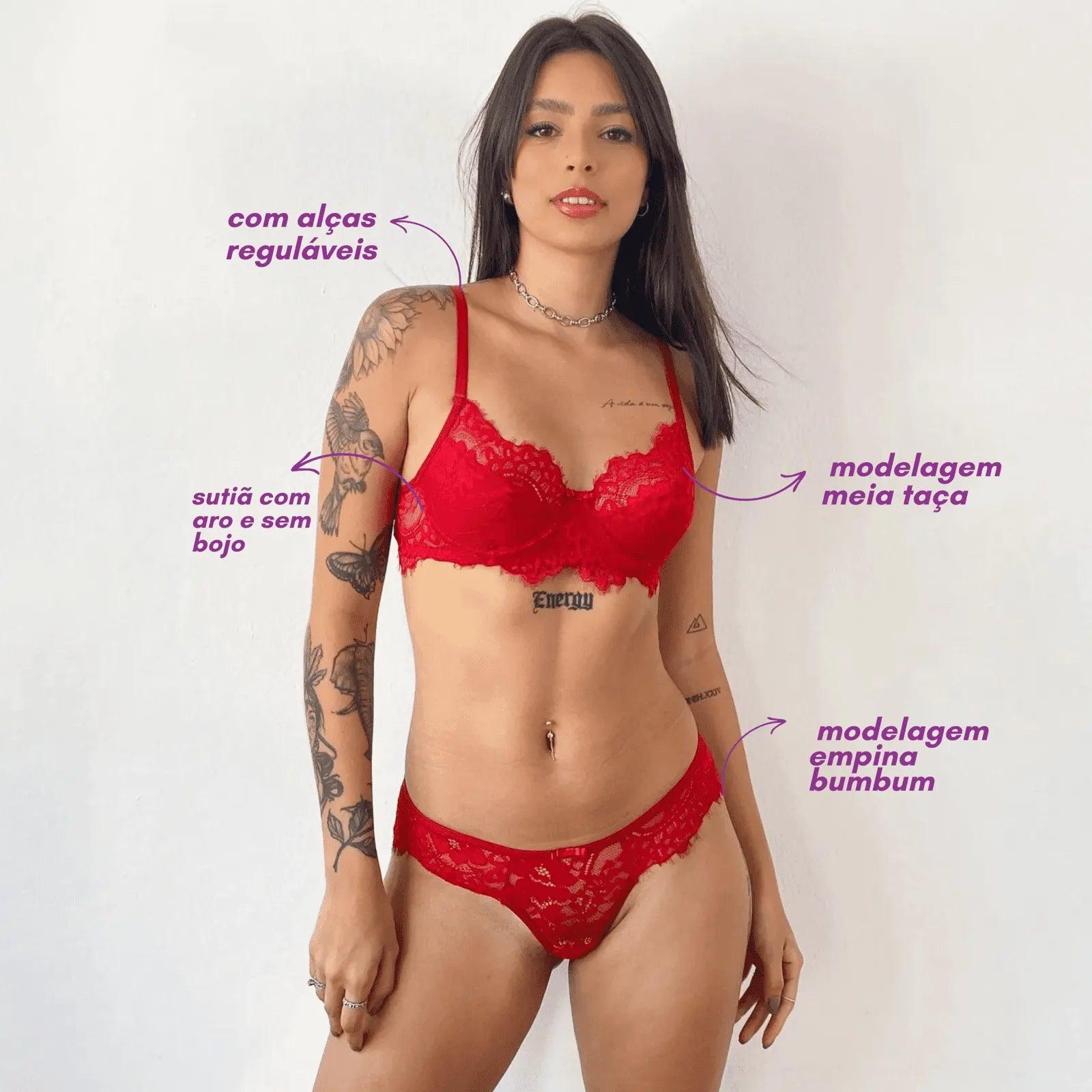 Conjunto Libra Vermelho