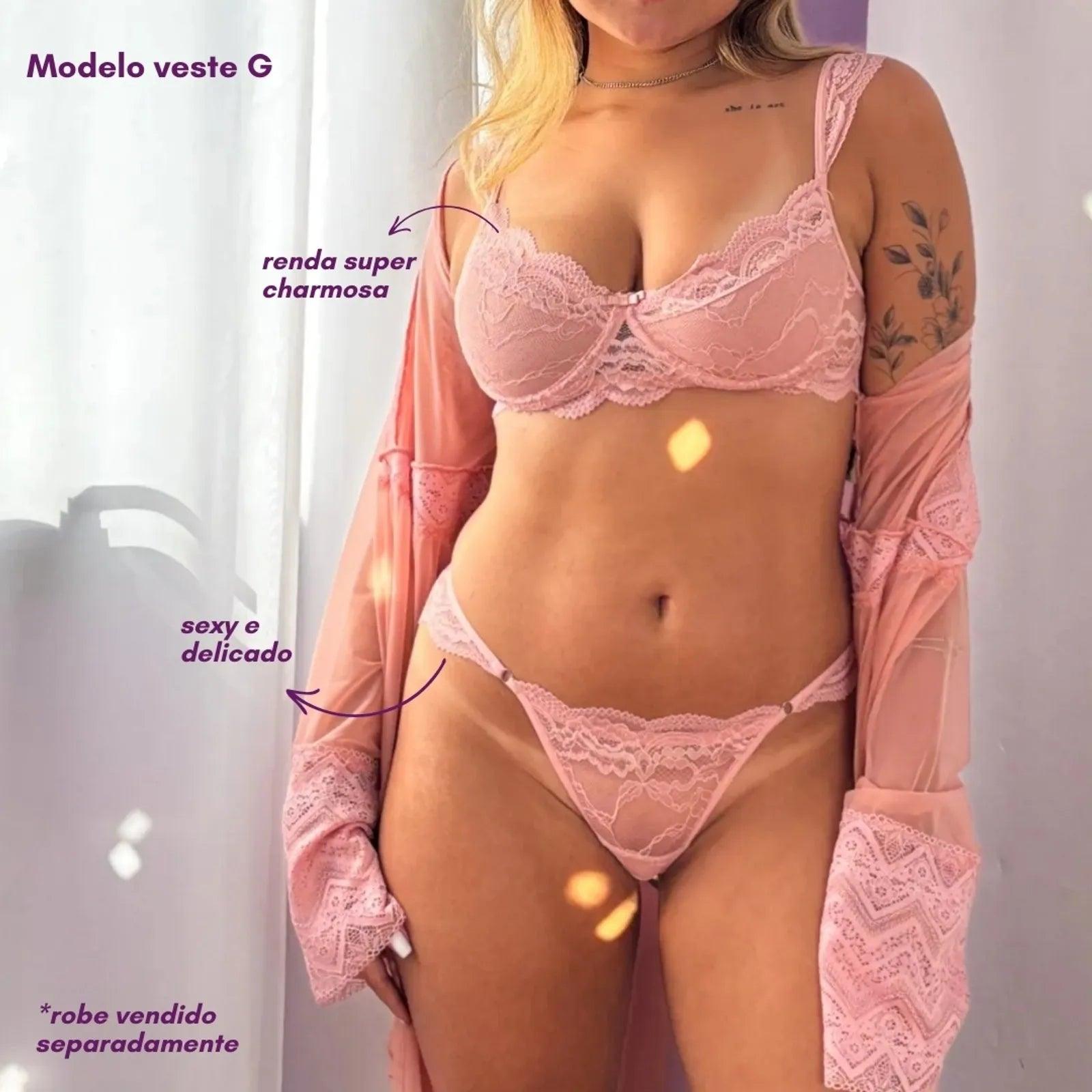 Conjunto Love Rosa claro