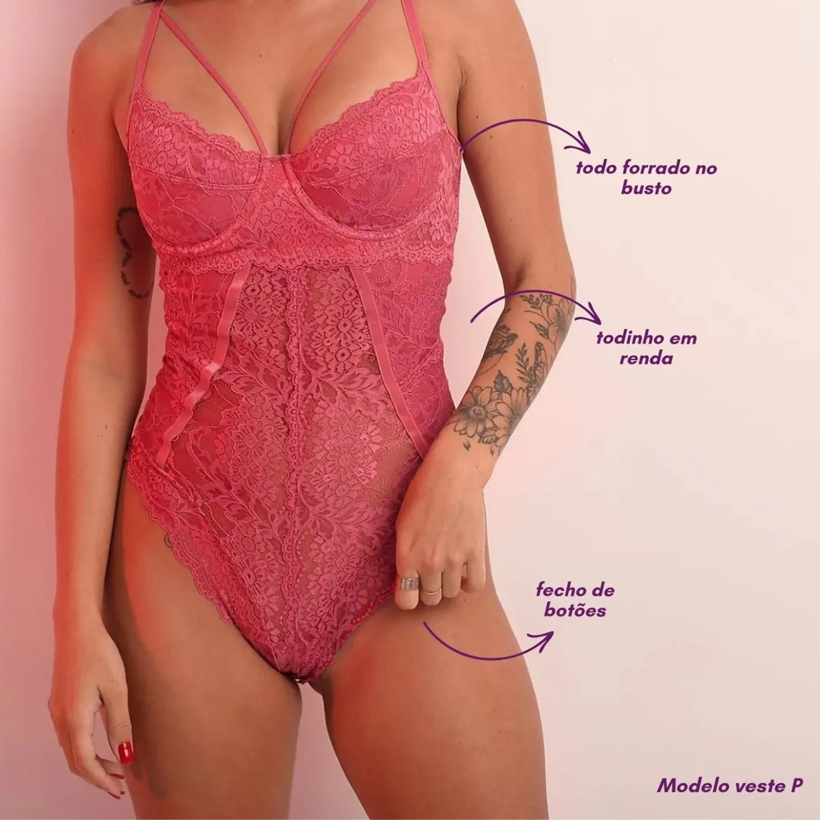 Body Primavera Rosa claro