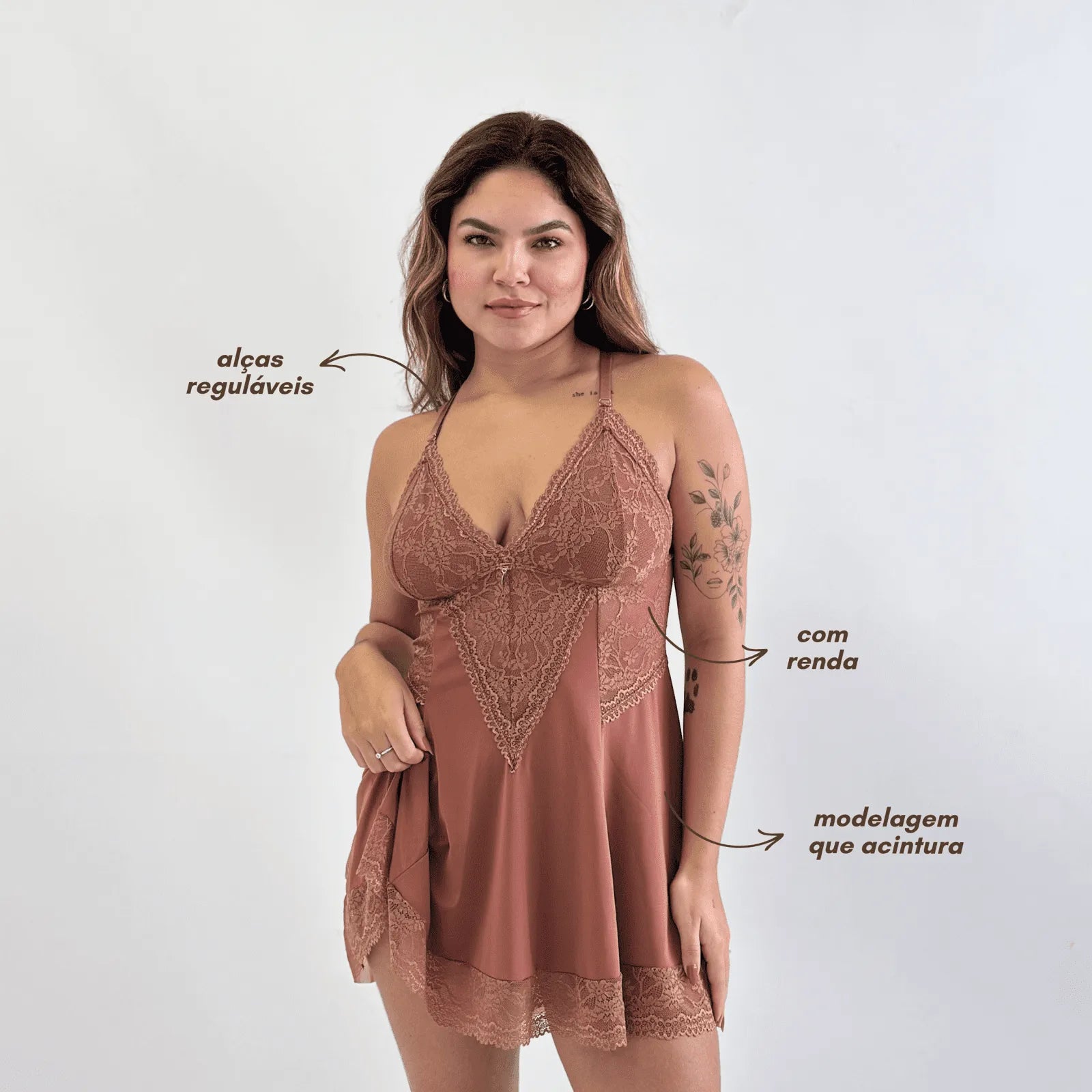 Camisola Avelã Marrom