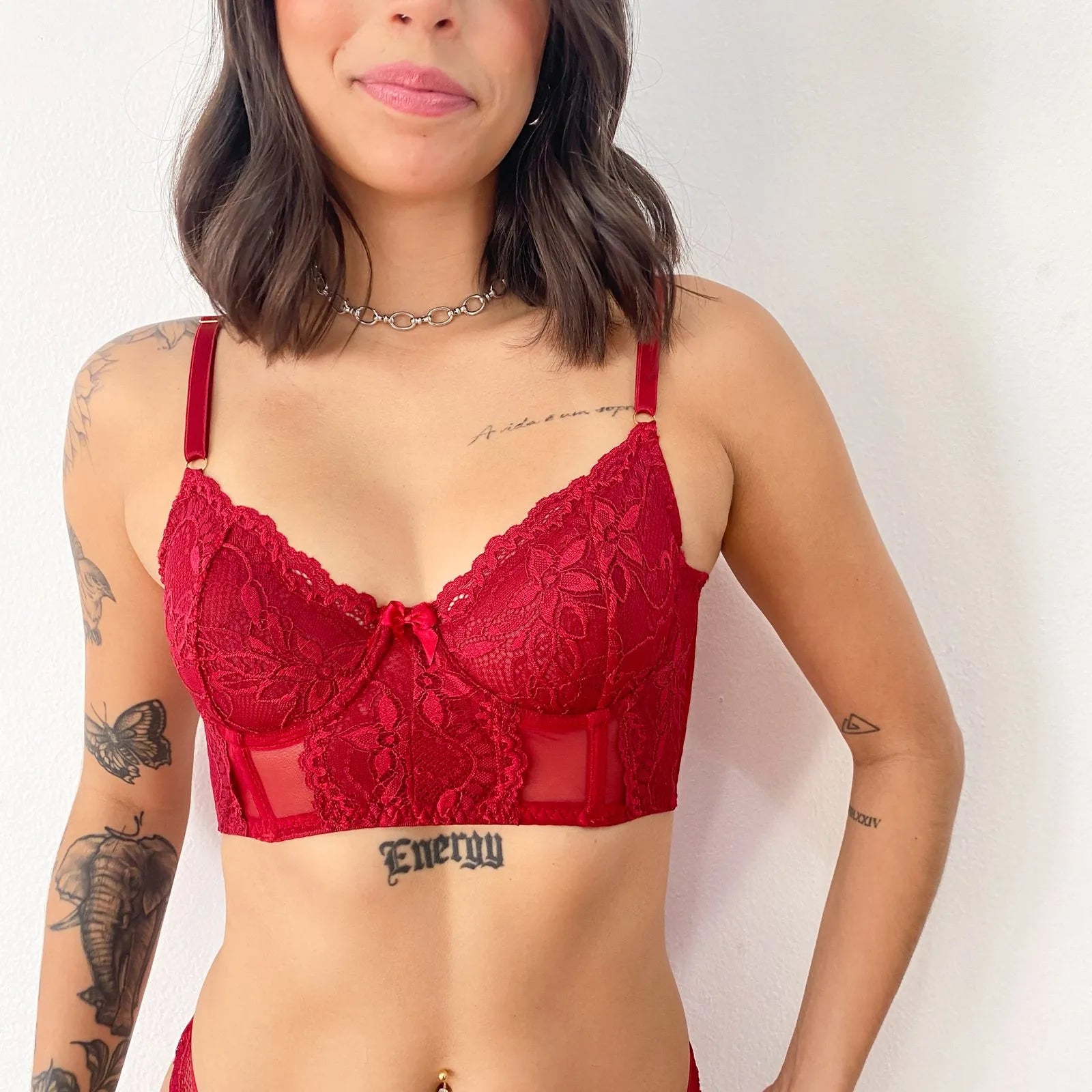 Conjunto Corset Charlote Vermelho