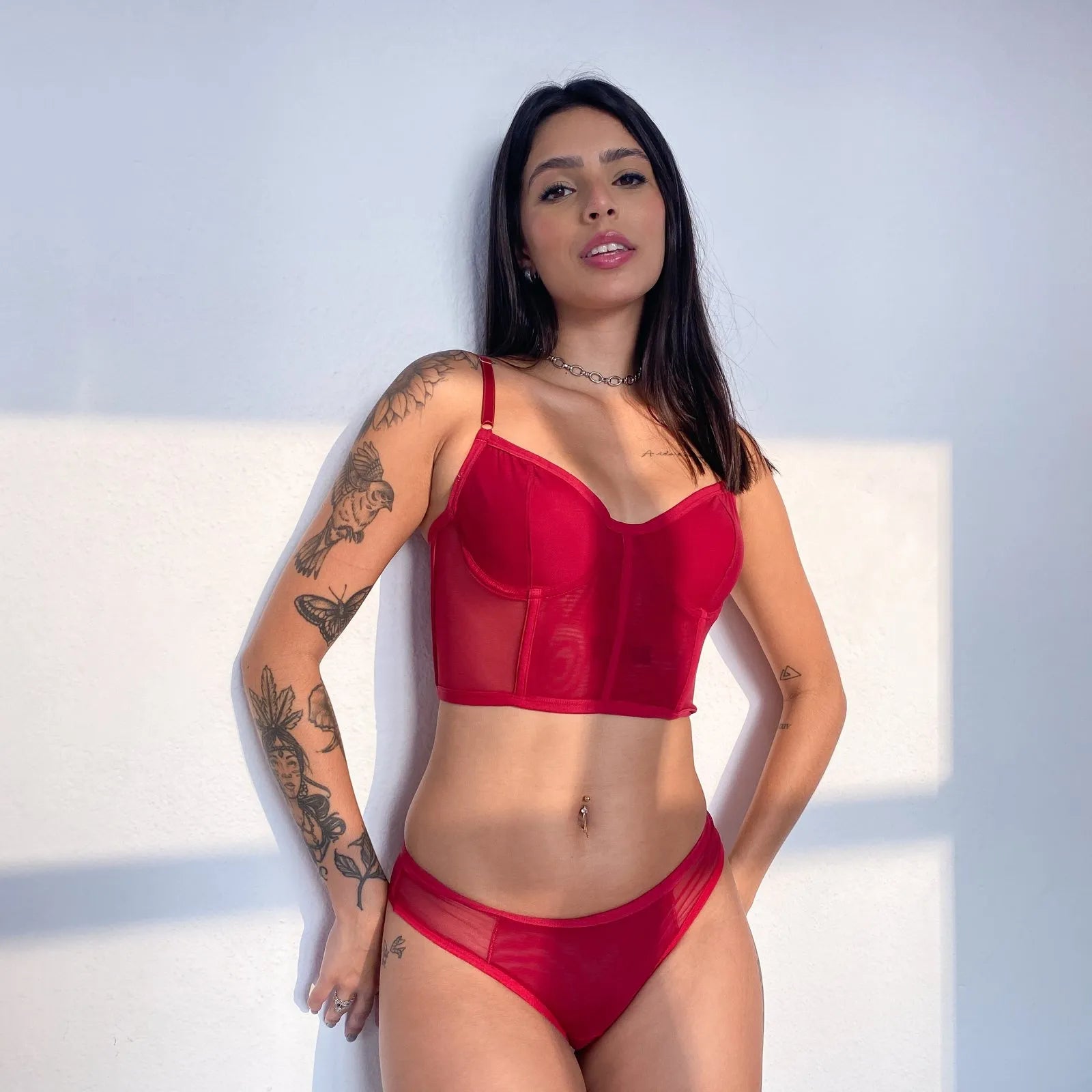 Conjunto Corset Tifany Vermelho