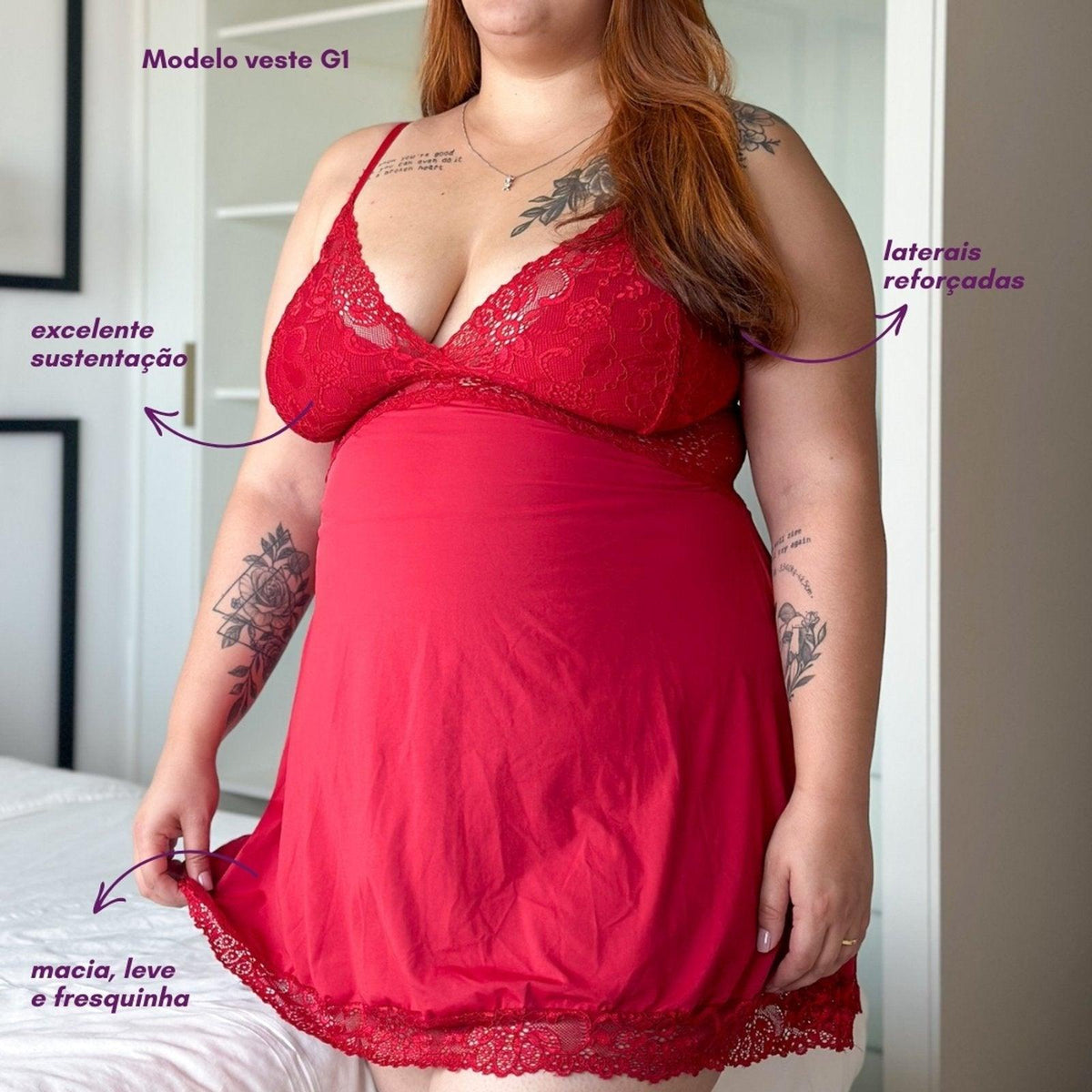 Camisola Honey Plus Vermelho
