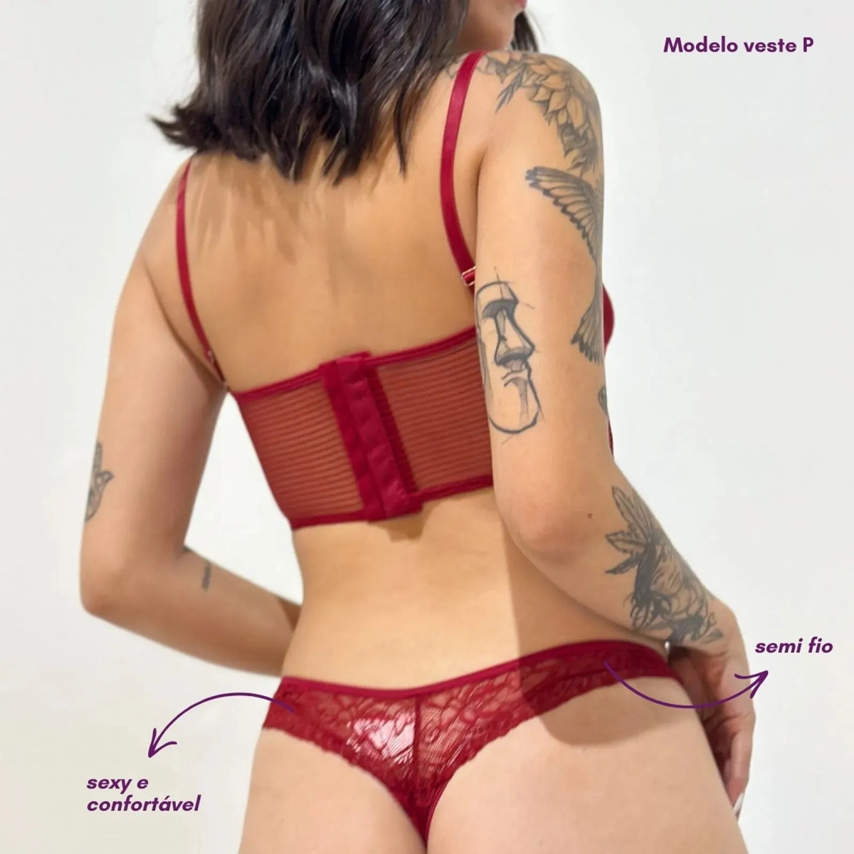 Conjunto Corset Afrodite Vermelho