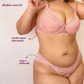Conjunto Love Rosa claro