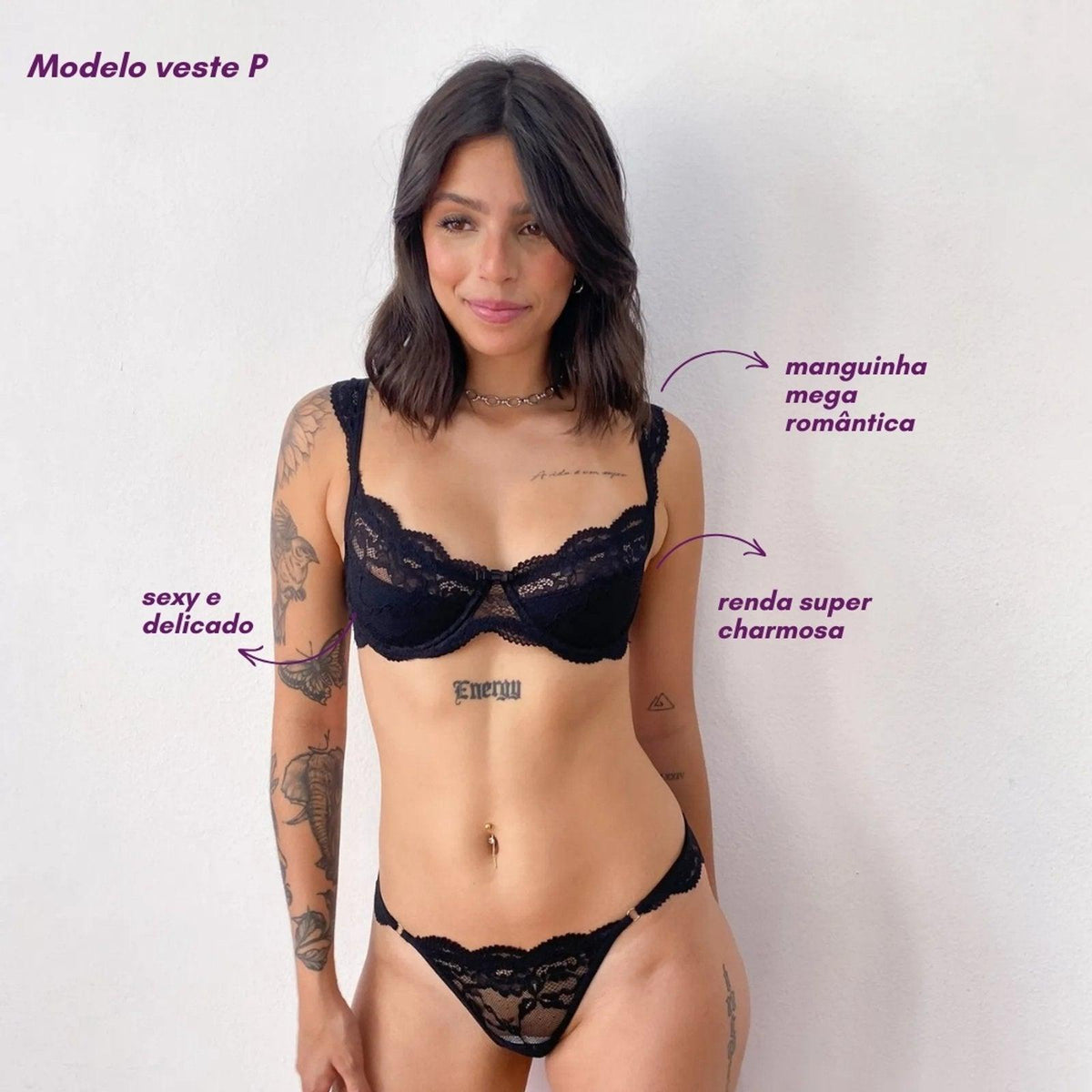 Conjunto Love Preto