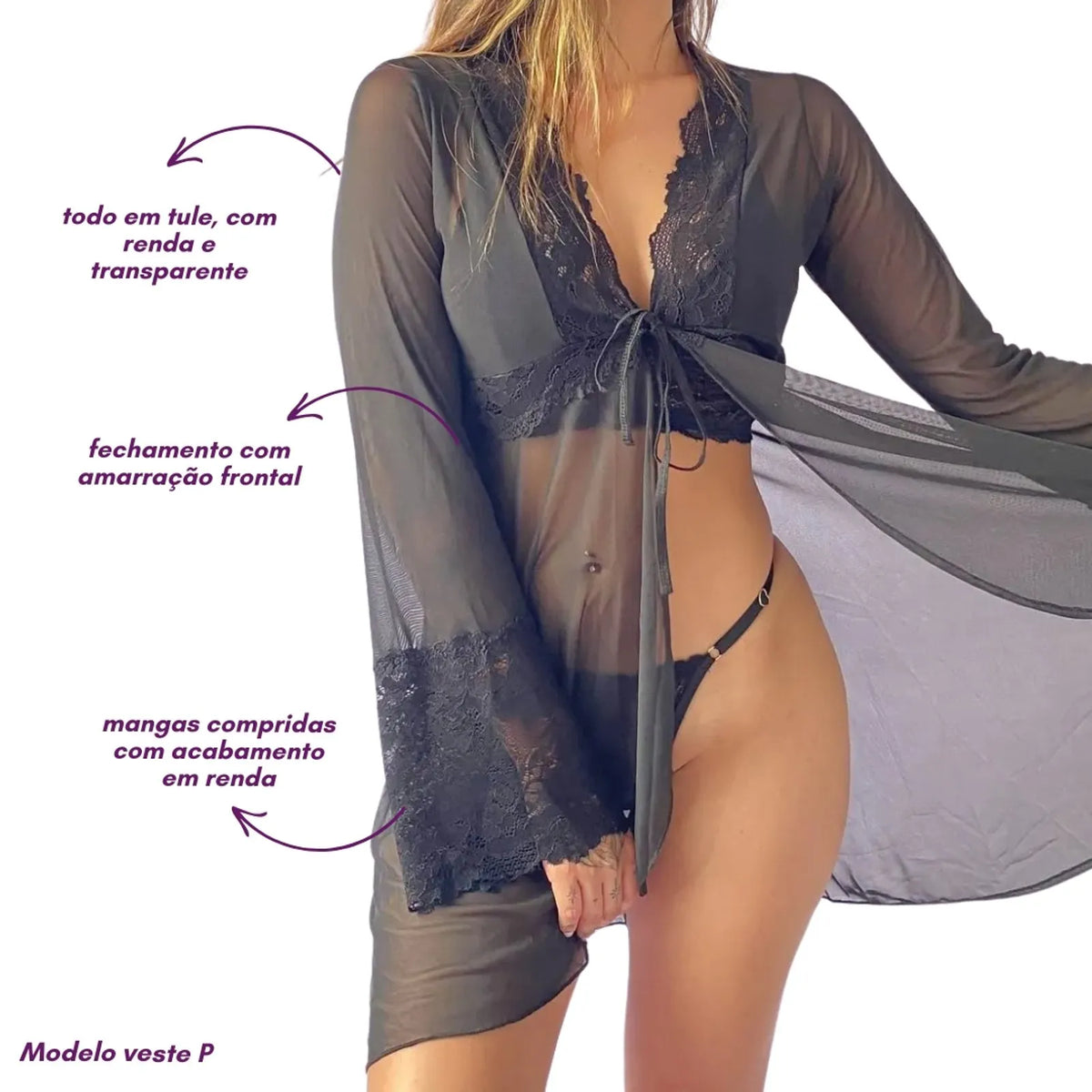 Robe Dilua Preto