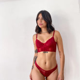 Conjunto Corset Charlote Vermelho