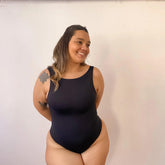 Body Atenas decote nas costas Preto