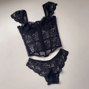 Conjunto Corset Jasmine Preto
